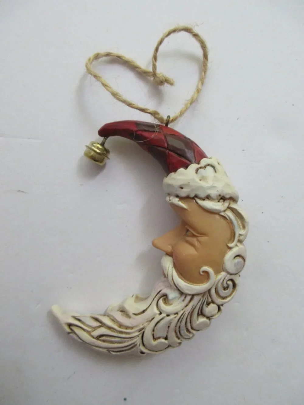 Jim Shore Figurine Santa Crescent Moon Christmas Ornament ~ 2010 4017606 in Box